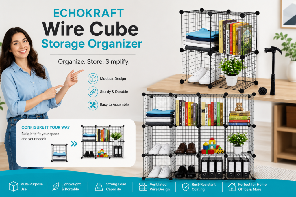 wire cube storage organizer